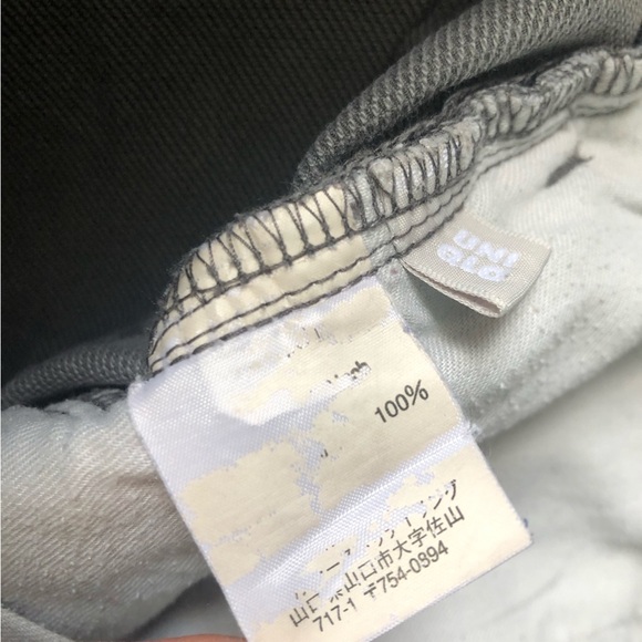 Uniqlo Gray Cropped Straight-Leg Jeans Women’s - Picture 8 of 14